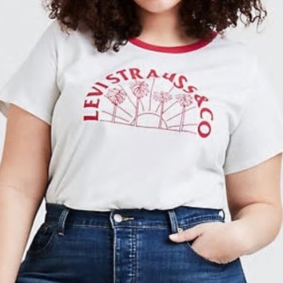 Levi's Tops - Levi Strauss White Tops T shirt Graphic T